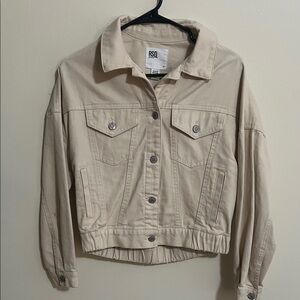 RSQ Women's Beige Jean Jacket